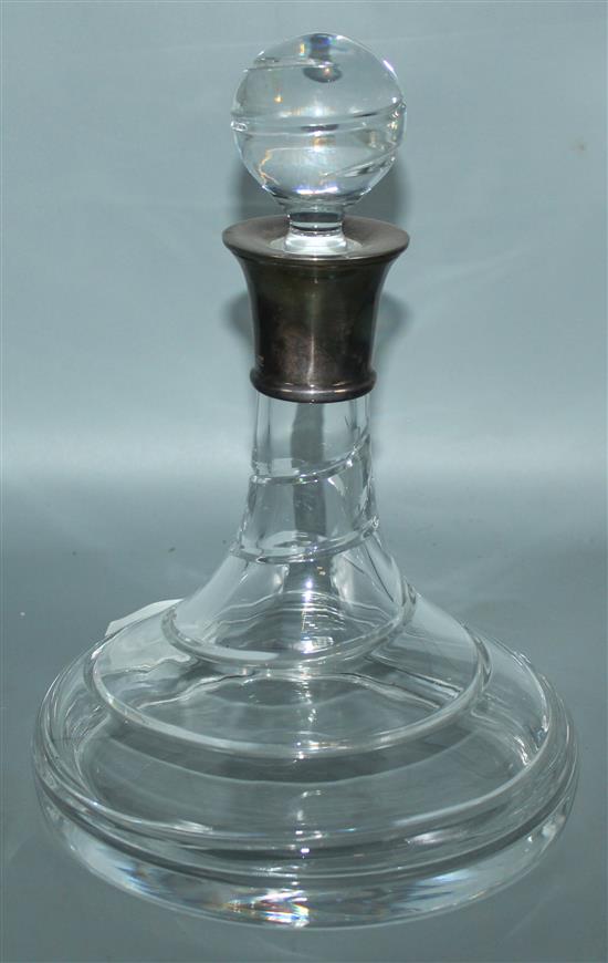 Silver mounted decanter